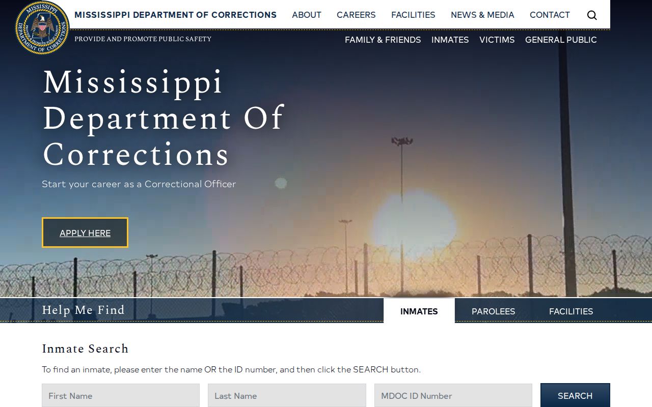 Mississippi inmate records MDOC state inmate search